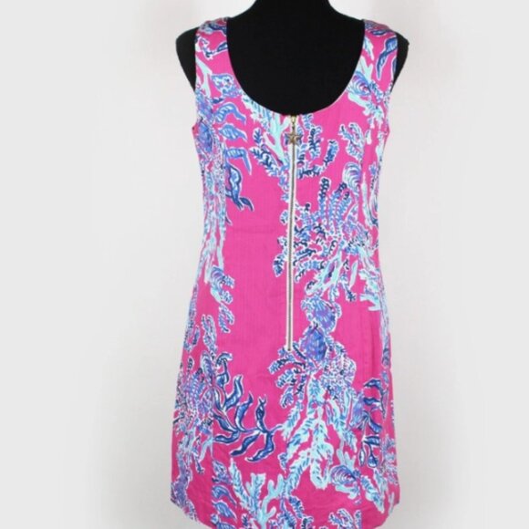 Lilly Pulitzer Capri Pink Samba Cathy Shift Dress Sz 6 - Picture 5 of 6